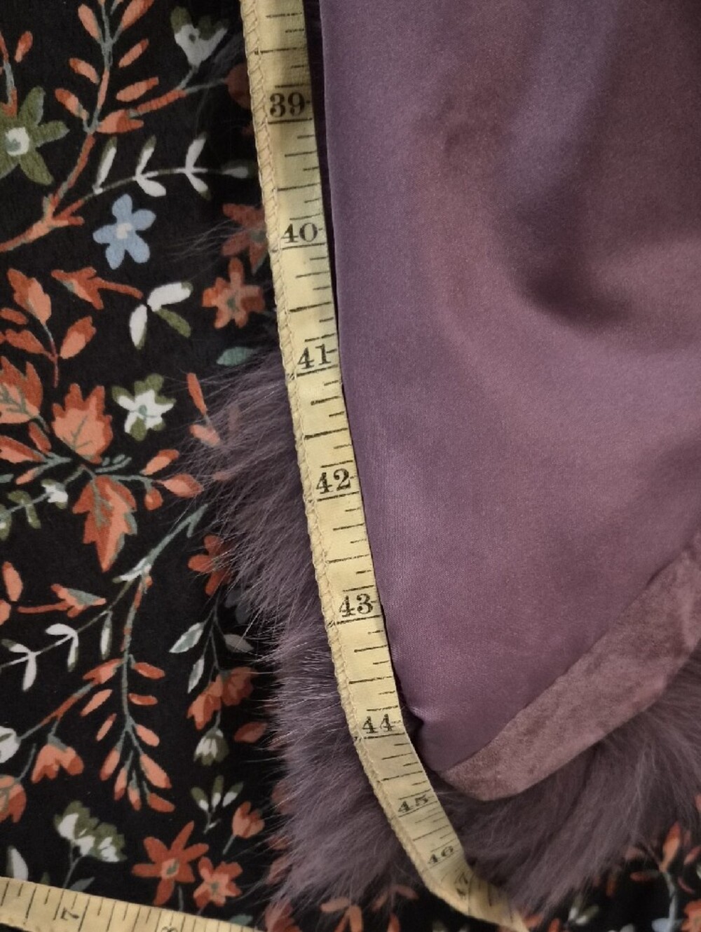 Plush Fox Fur Vest in Purple - Women's Jacket & Coat - Picture 12 of 15